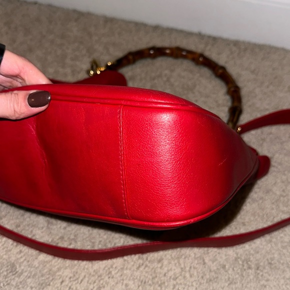 Gucci vintage 2 way leather shoulder bag - Picture 7 of 15